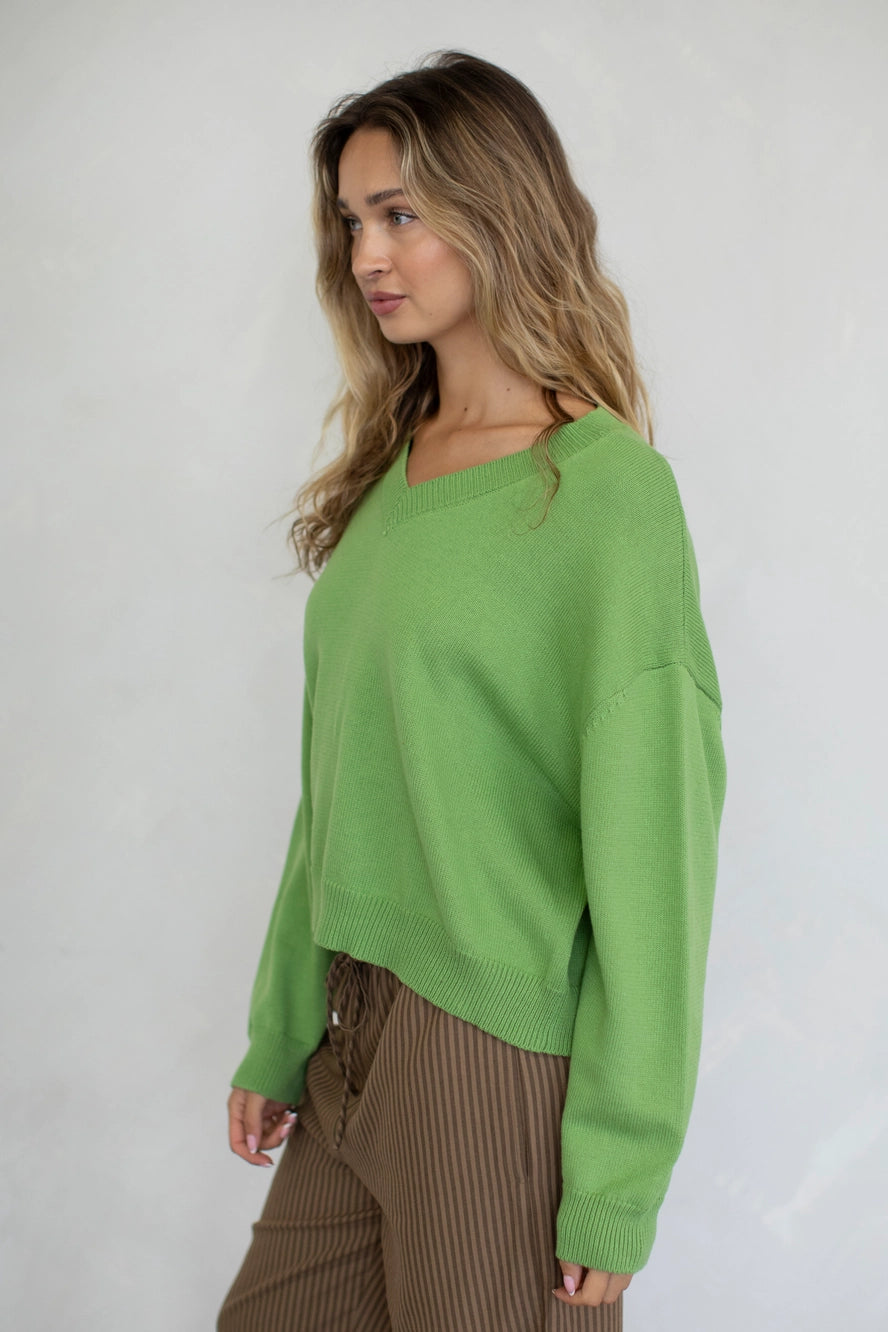 Chloe Sweater in Matcha