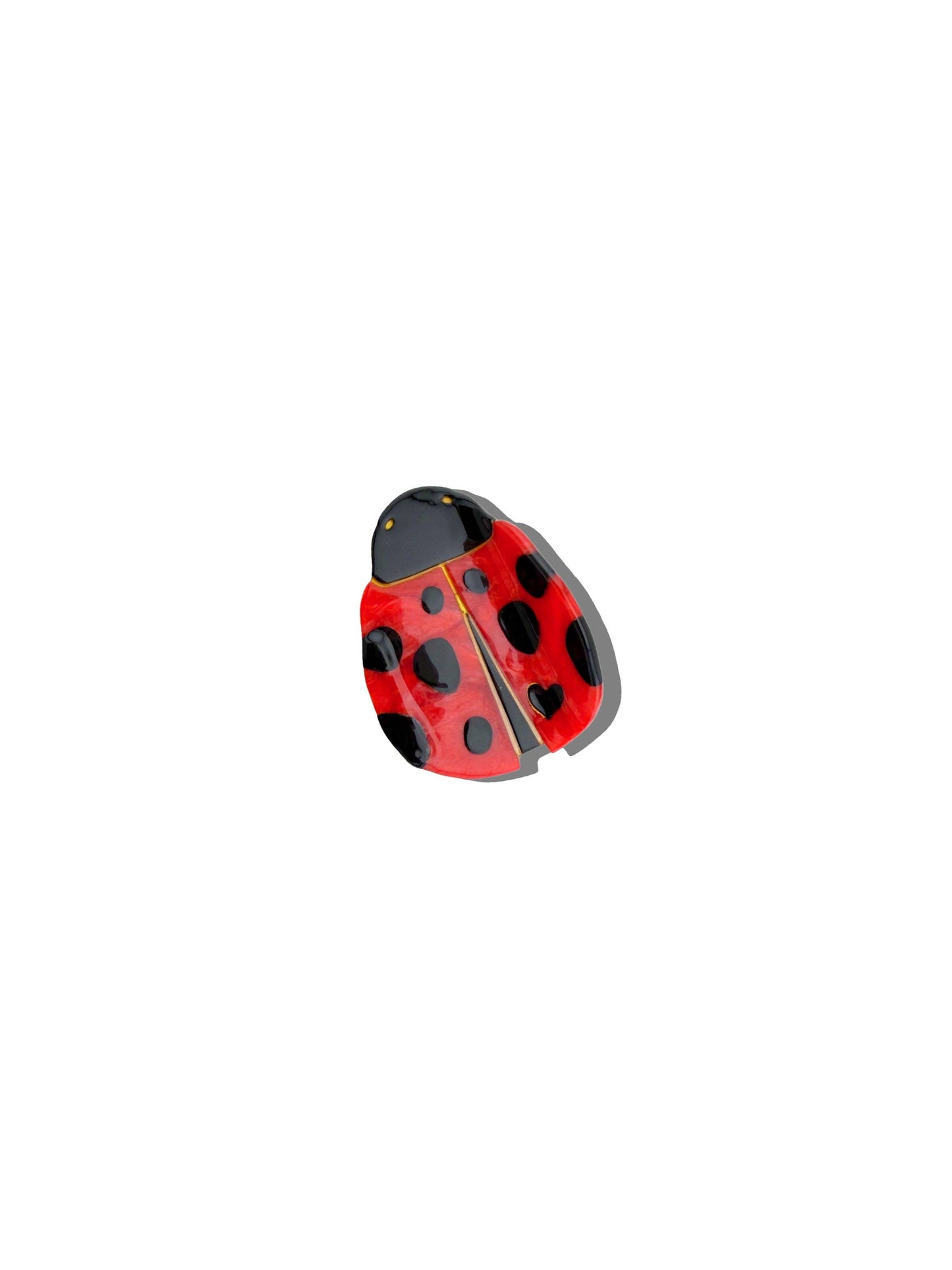 Hand-painted Ladybug Claw Hair Clip | Eco-Friendly