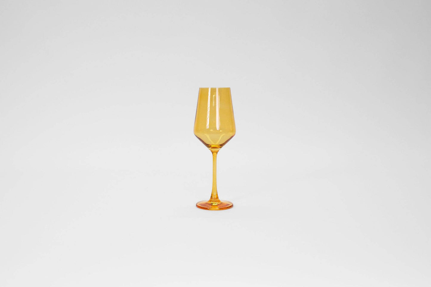 Sunshine Yellow - Colored Wine Glass