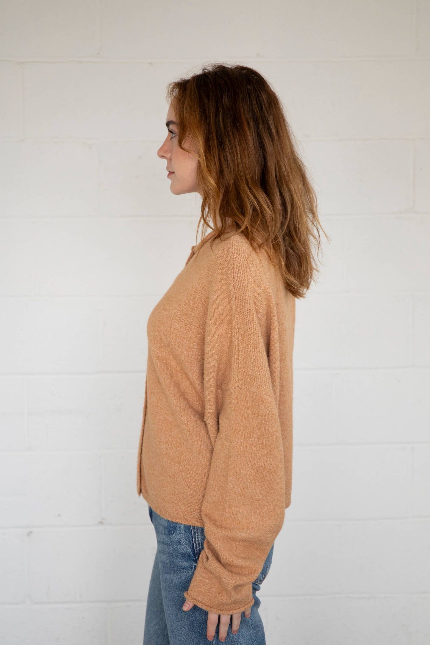 Camel Piper Cardigan