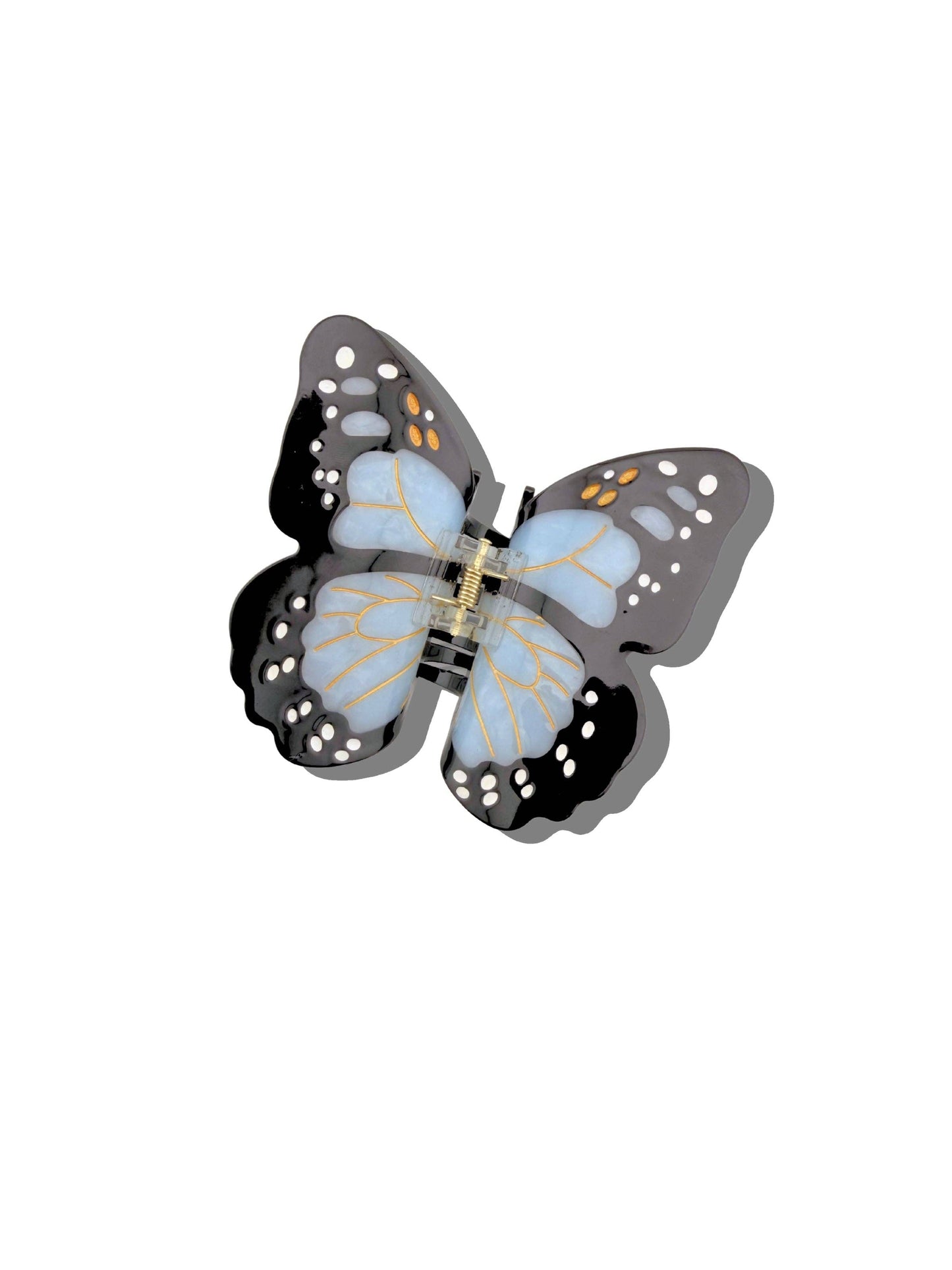 Hand-painted Monarch Butterfly Claw Hair Clip | Eco-Friendly