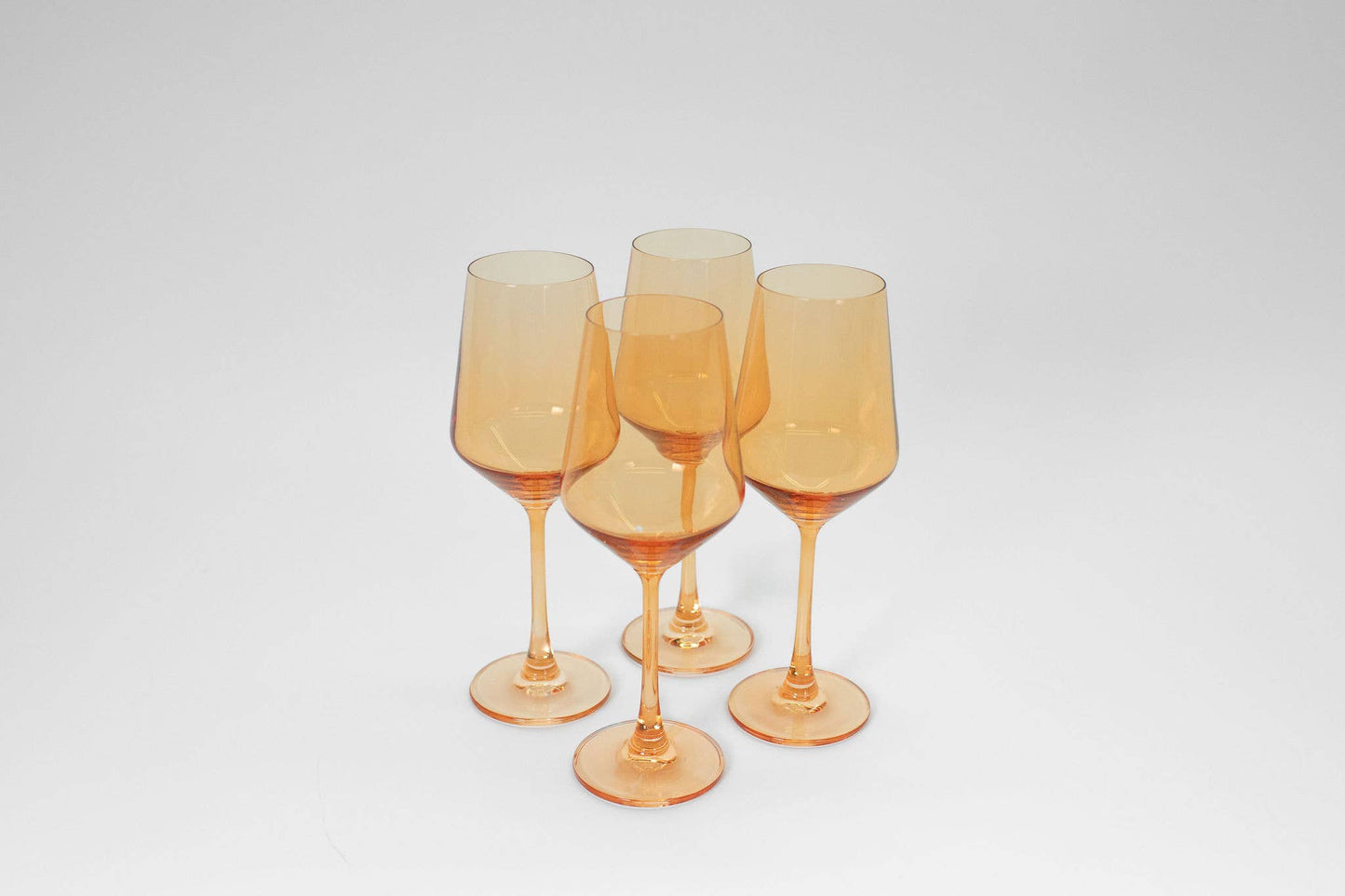 Creamsicle Orange - Colored Wine Glass