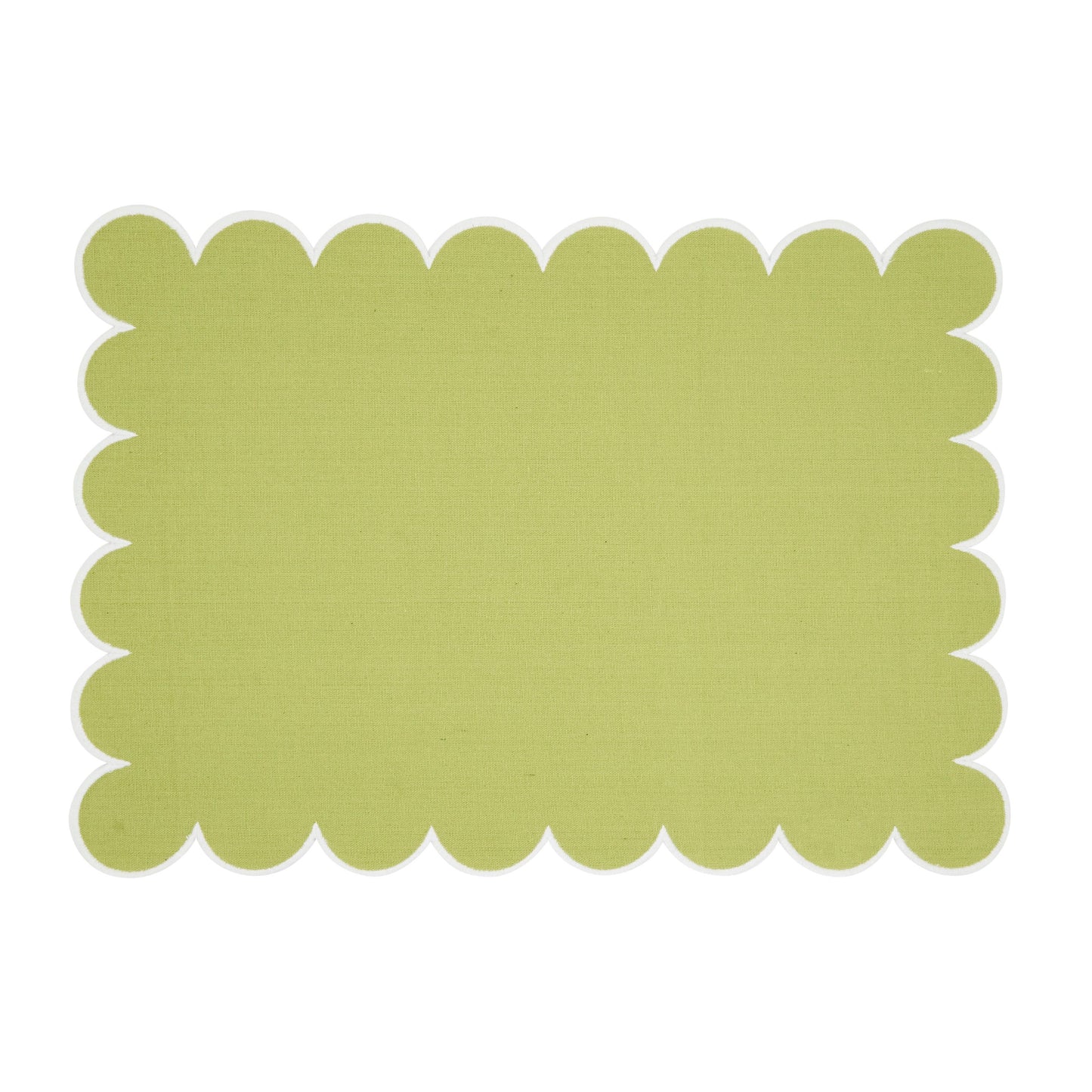 Cotton Scalloped Placemat
