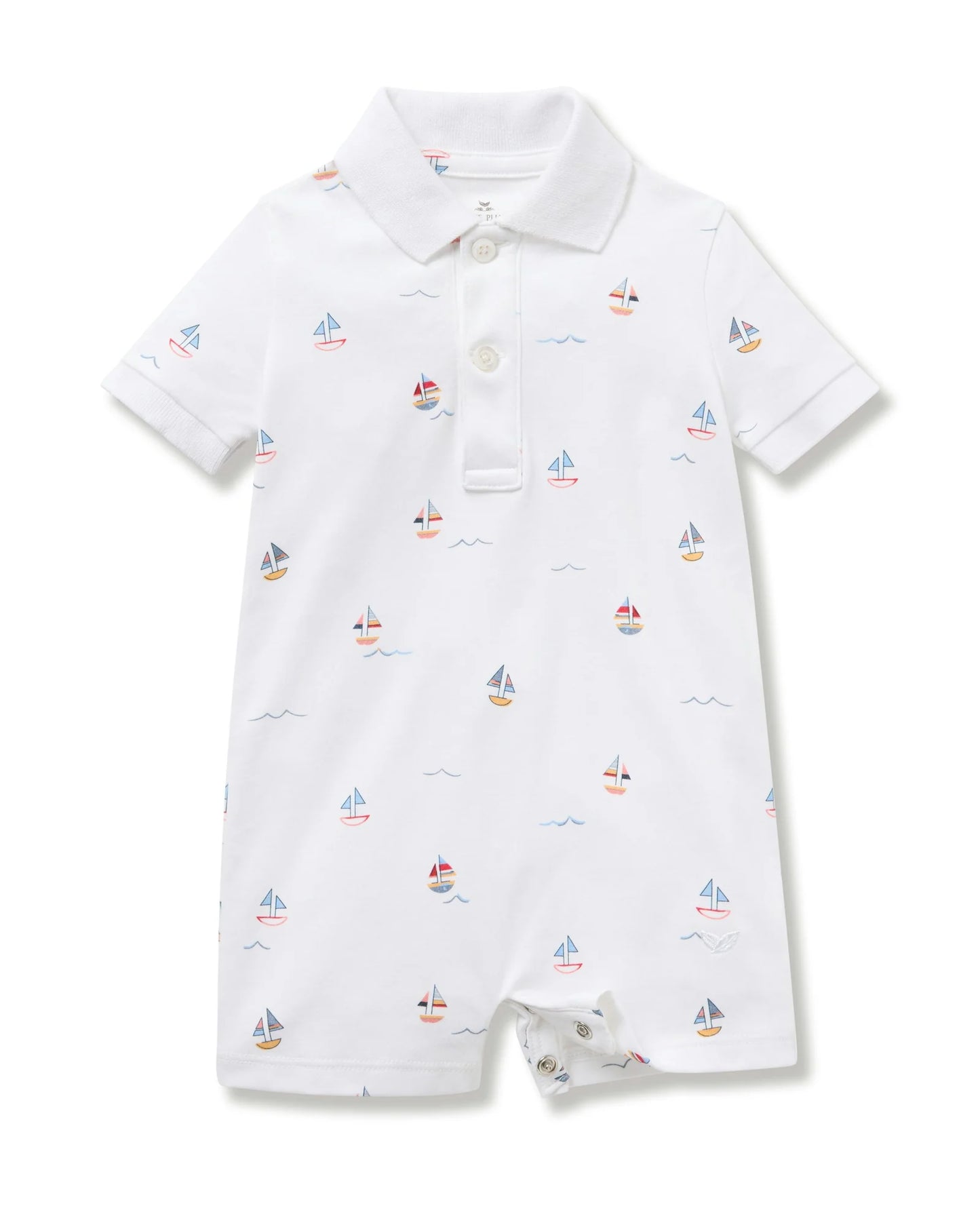 Baby's Pima Louis Play Romper in Bateau
