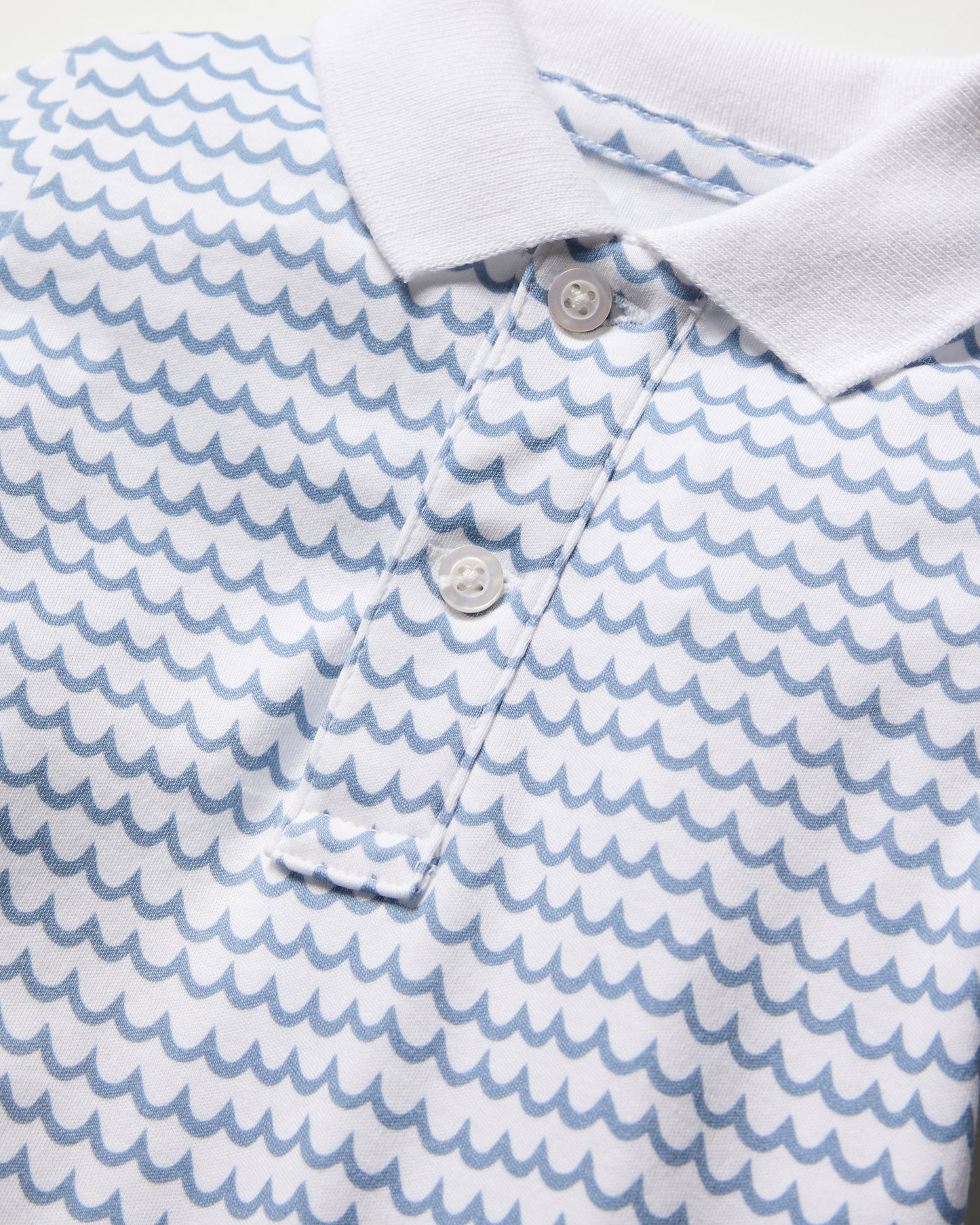 Baby's Twill Summer Romper in La Mer