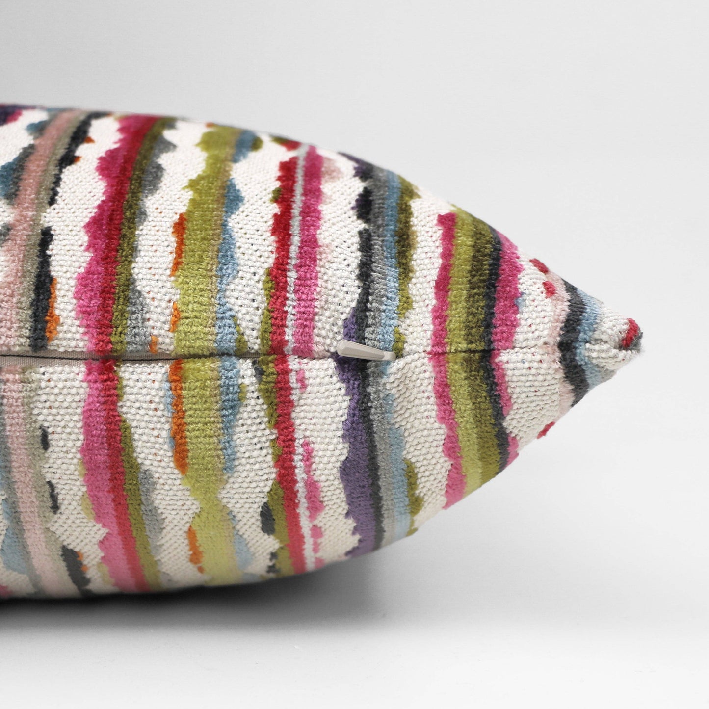 Millie Confetti - Multi-Colored Cut Velvet Throw Pillow