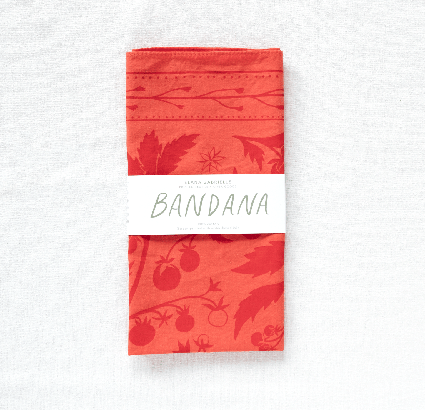 Tomato Bandana - Bestselling Cotton Tomato Illustration