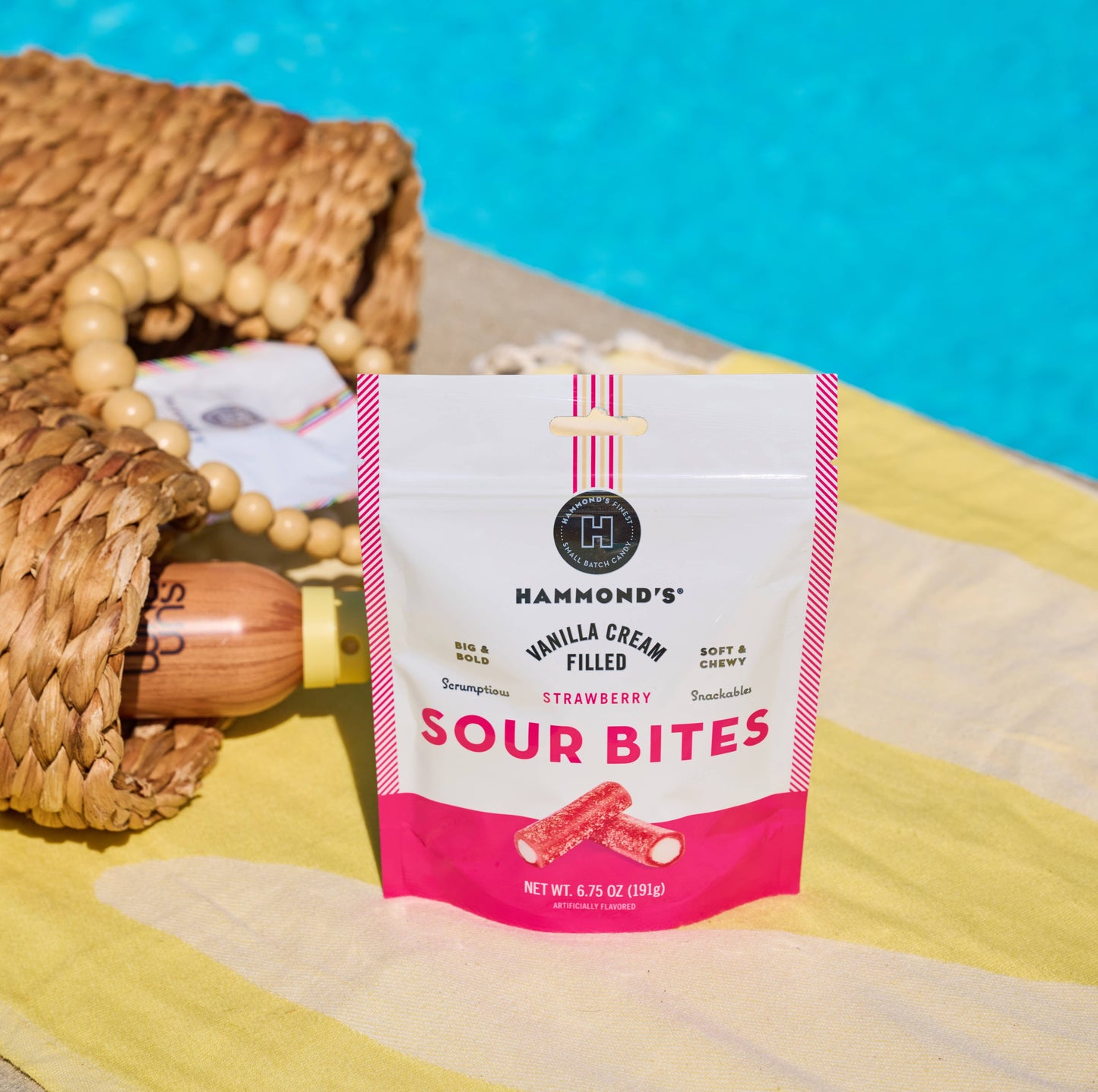 Sweet & Sour Candy - Strawberry w/ Vanilla Cream - 6.75 oz