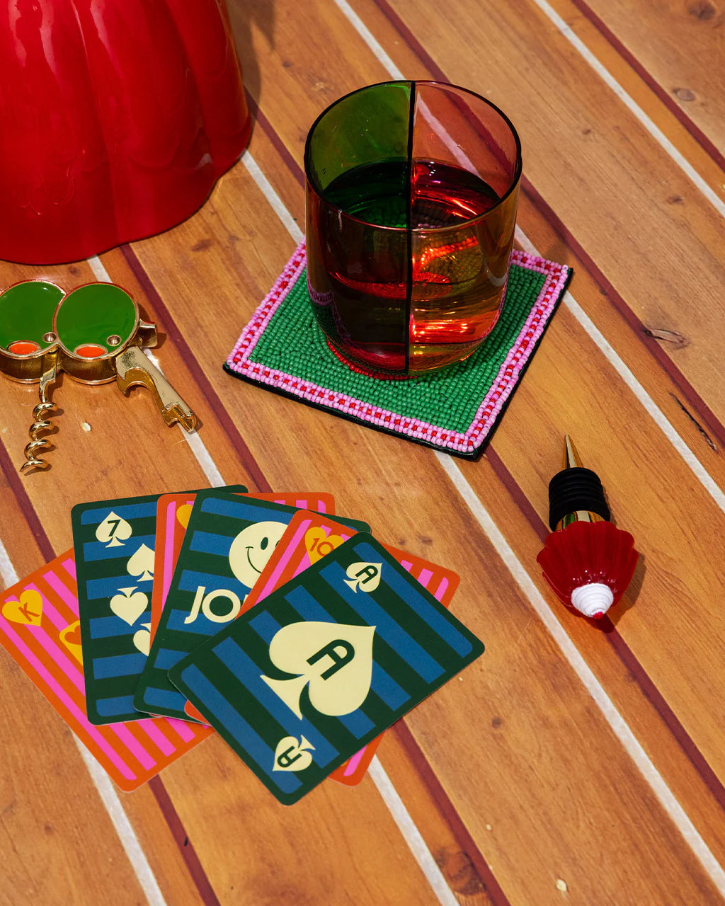 Low Ball Glass Set - Colorblock