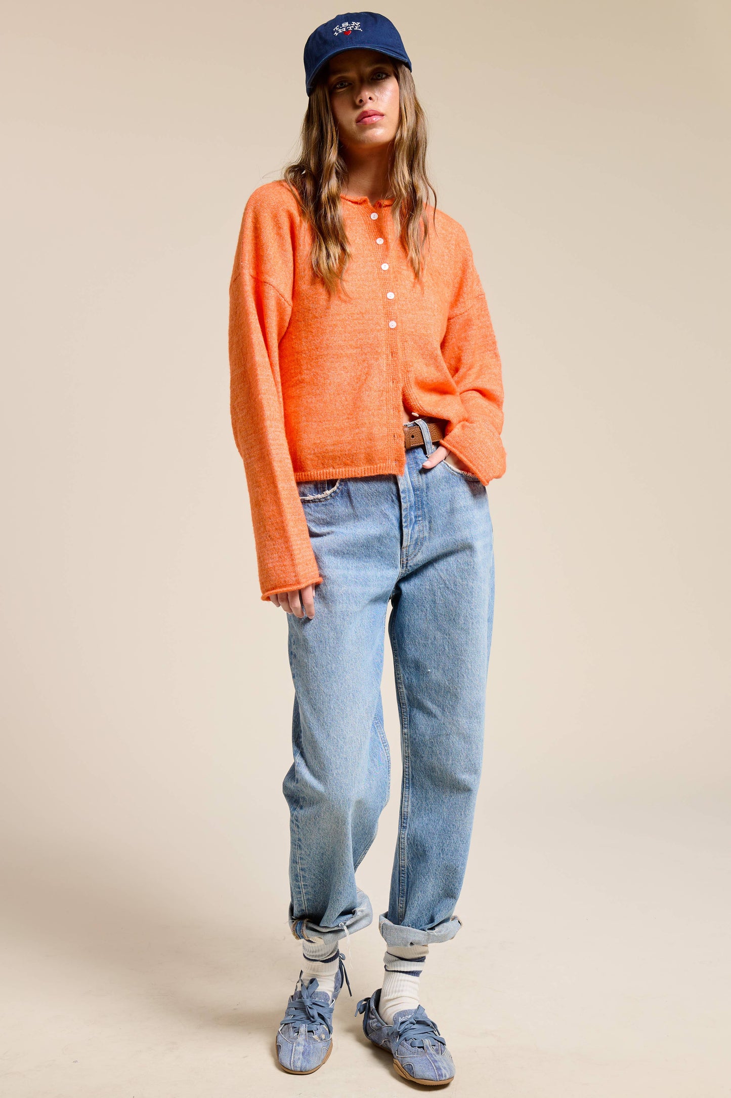 Essential Button Down Cardigan Top
