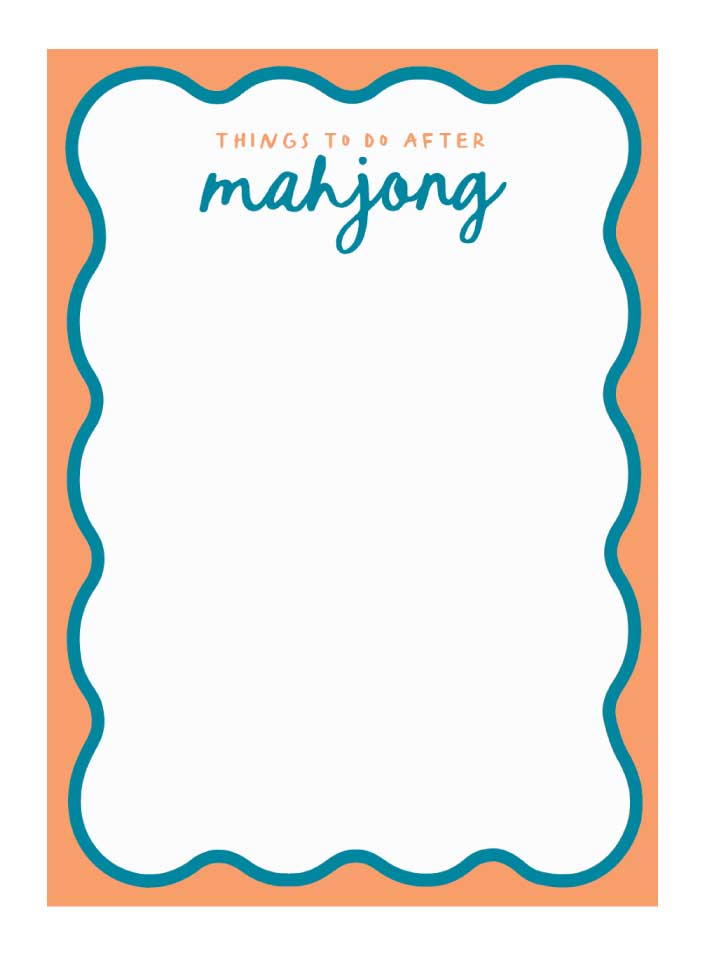 Things to Do After Mahj Notepad