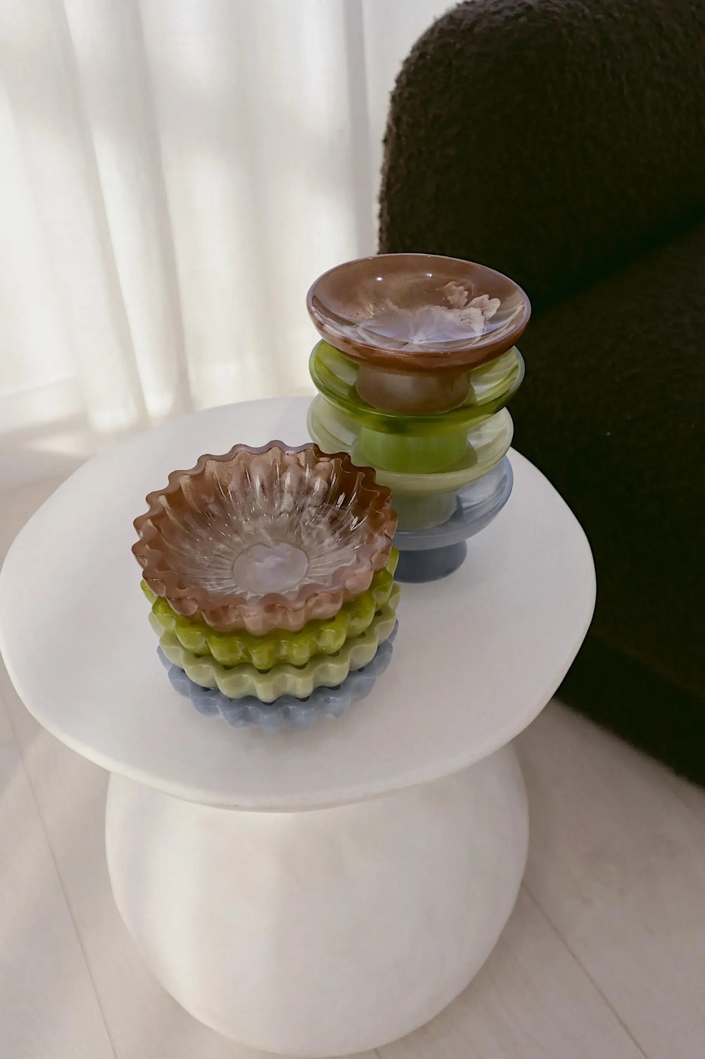 Clari Sculpted Handmade Decorative Bowl - Trinkets, Gifting