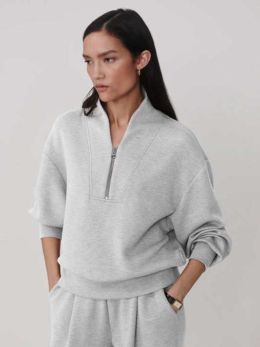 Davidson Sweatshirt | Light Grey Marl
