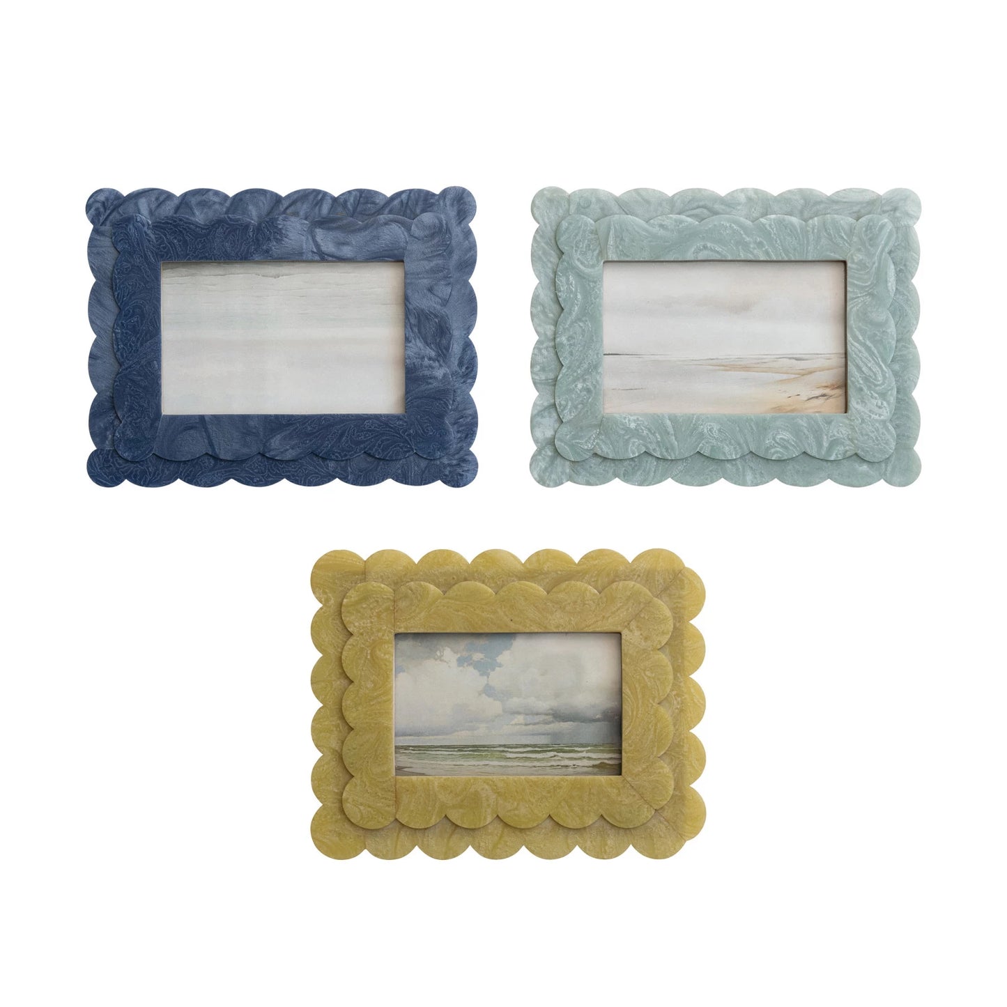 2-Layer Scalloped Photo Frame (4" x 6" Photo)