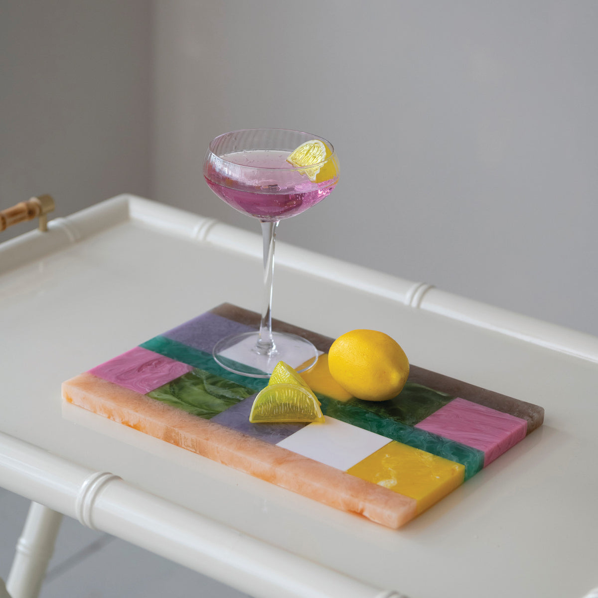 Marbled Resin Cheese/Serving Board
