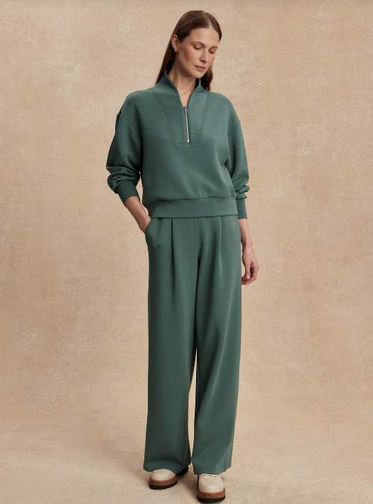 The Extra Wide Leg Pant 29.5 in Dark Forest