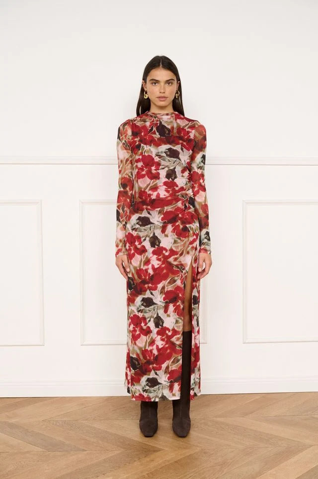 Maxime Mesh Midi Dress
