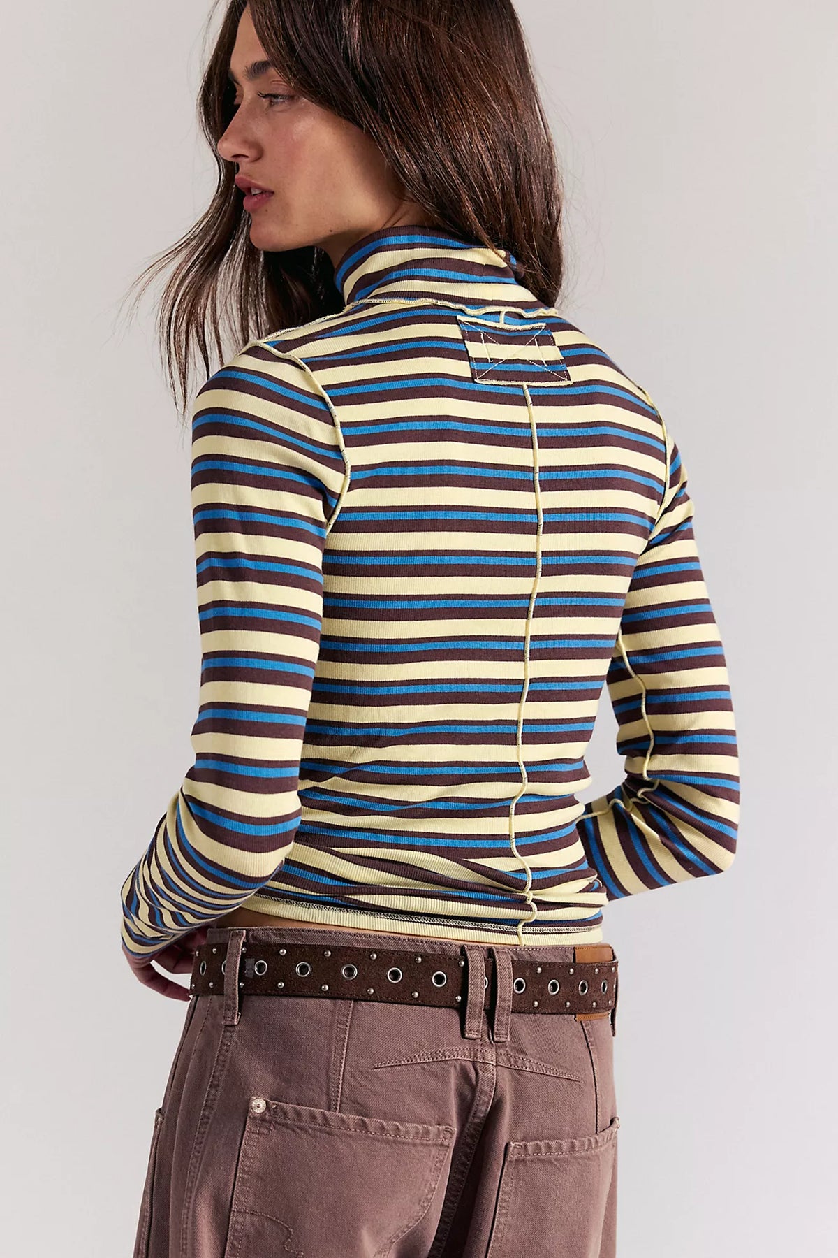 We The Free Good Good Stripe Turtleneck