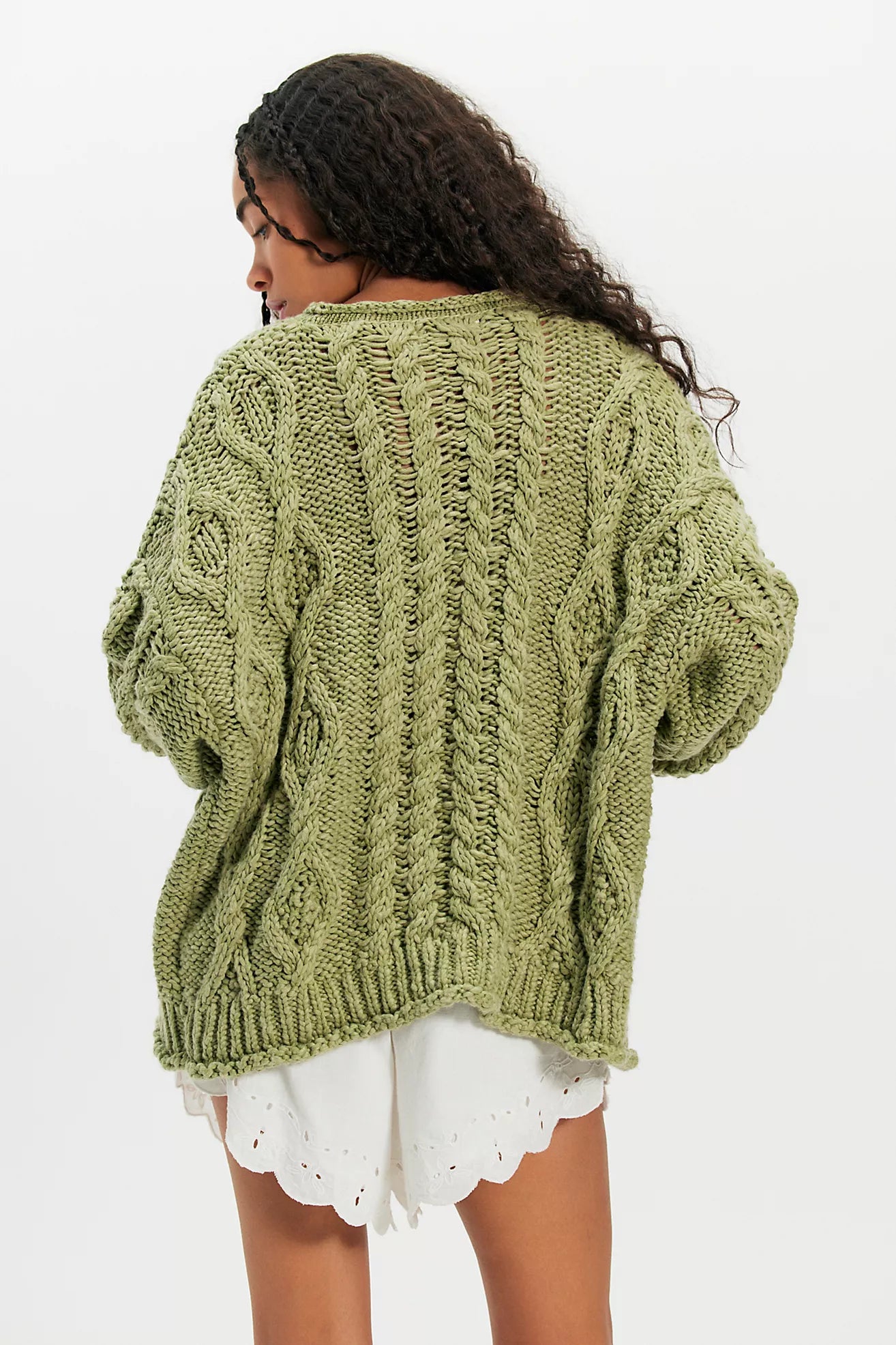Opal Knit Cardi - Iguana