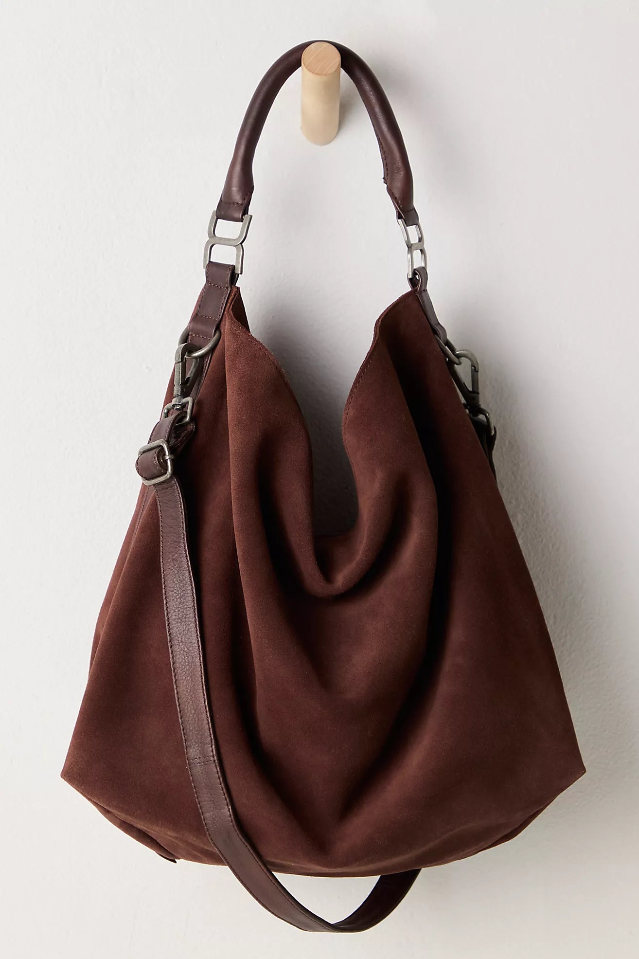 Suzie Suede Slouchy Tote Bag Espresso