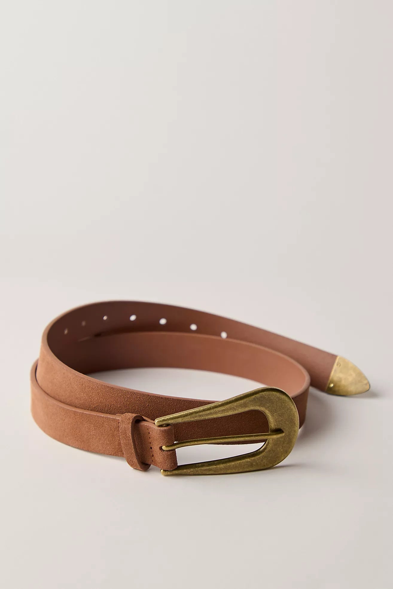Cannon Suede Belt Cognac