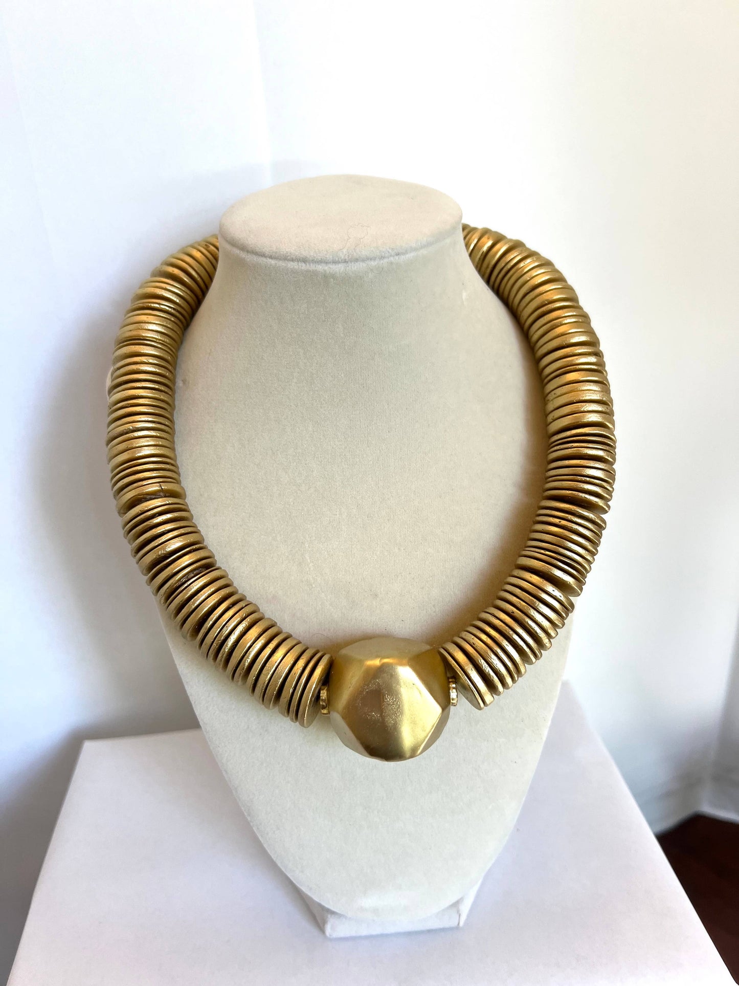 Chunky Statement Necklace + Large Gold Connector