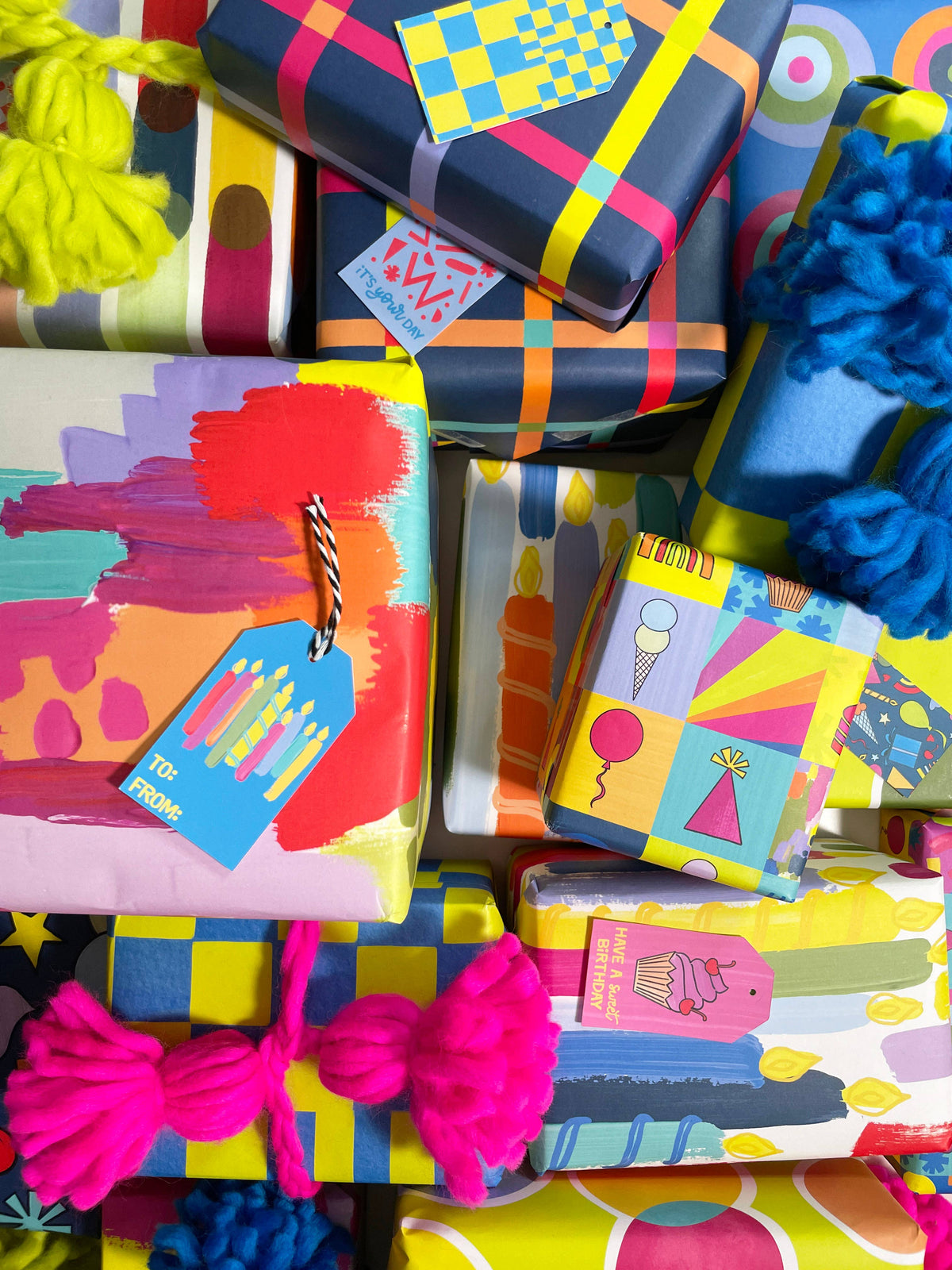 Happy Paint Wrap | Wrapping Paper | Gift Wrap | Painterly