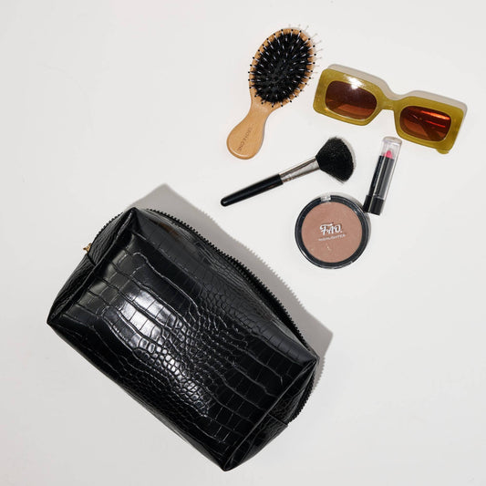 Croc Chic Cosmetic Pouch