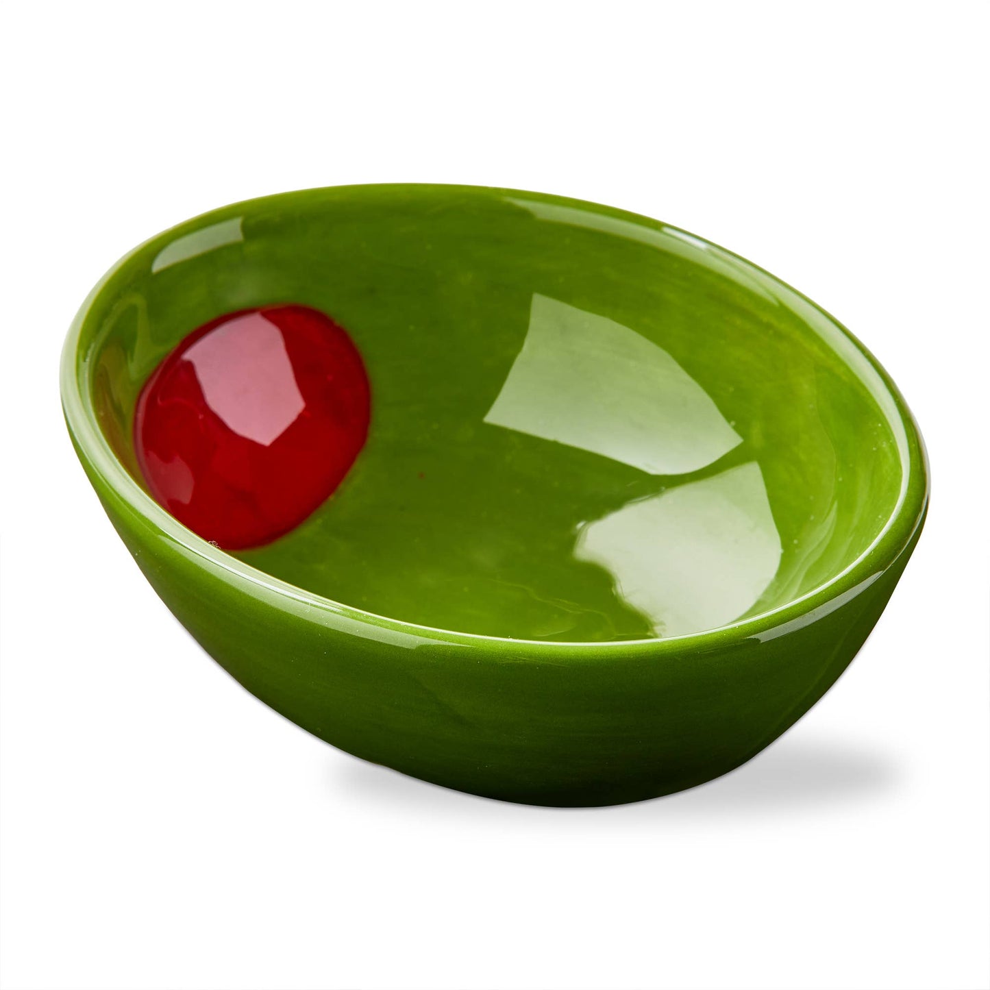 Olive Stoneware Serving Bowl Green Multi