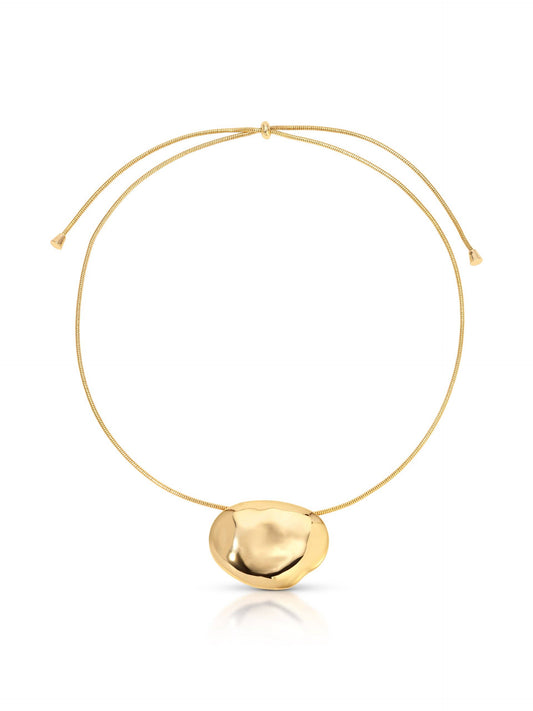 Molten Metal Pendant Necklace