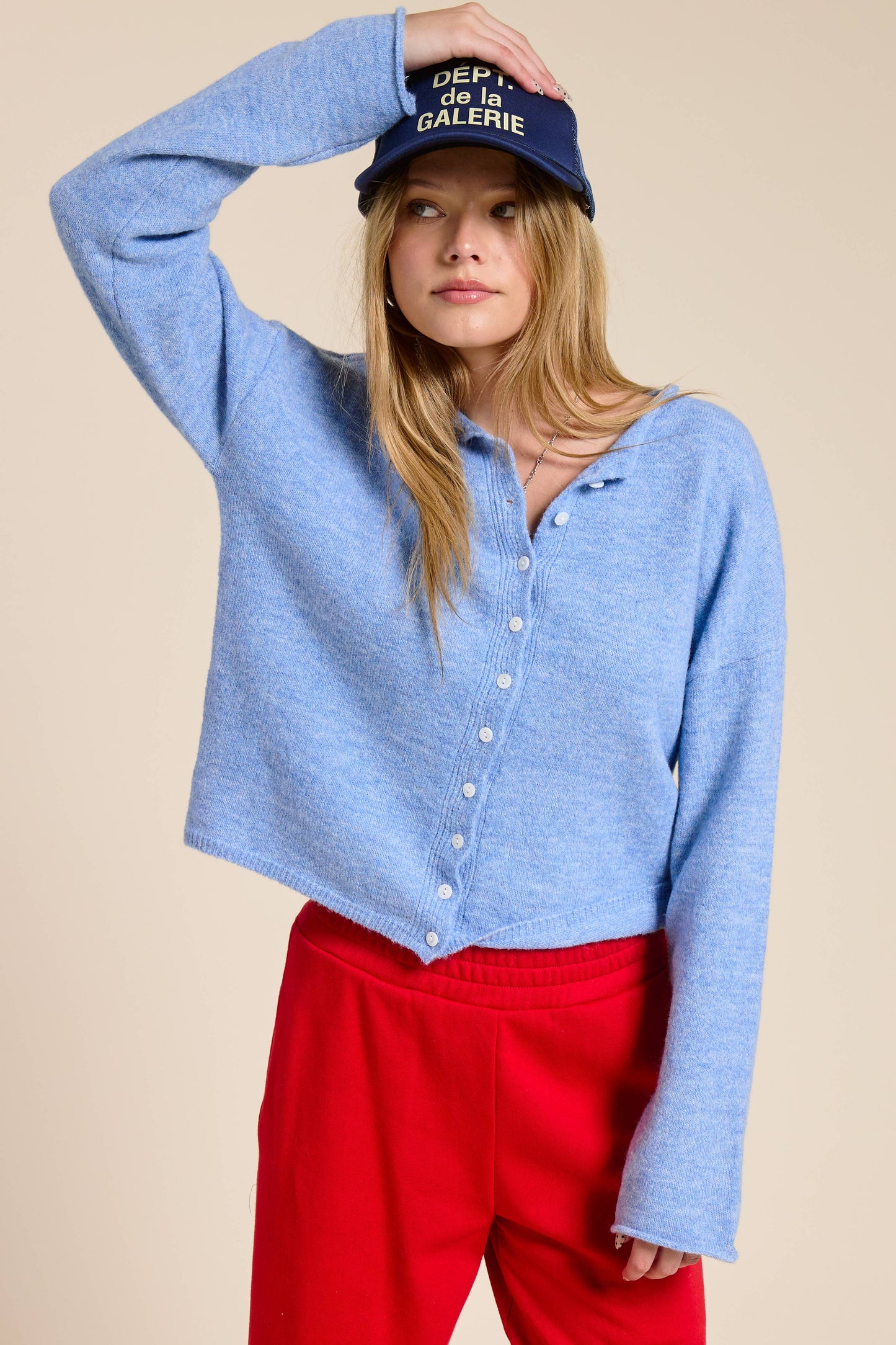 Essential Button Down Cardigan Top