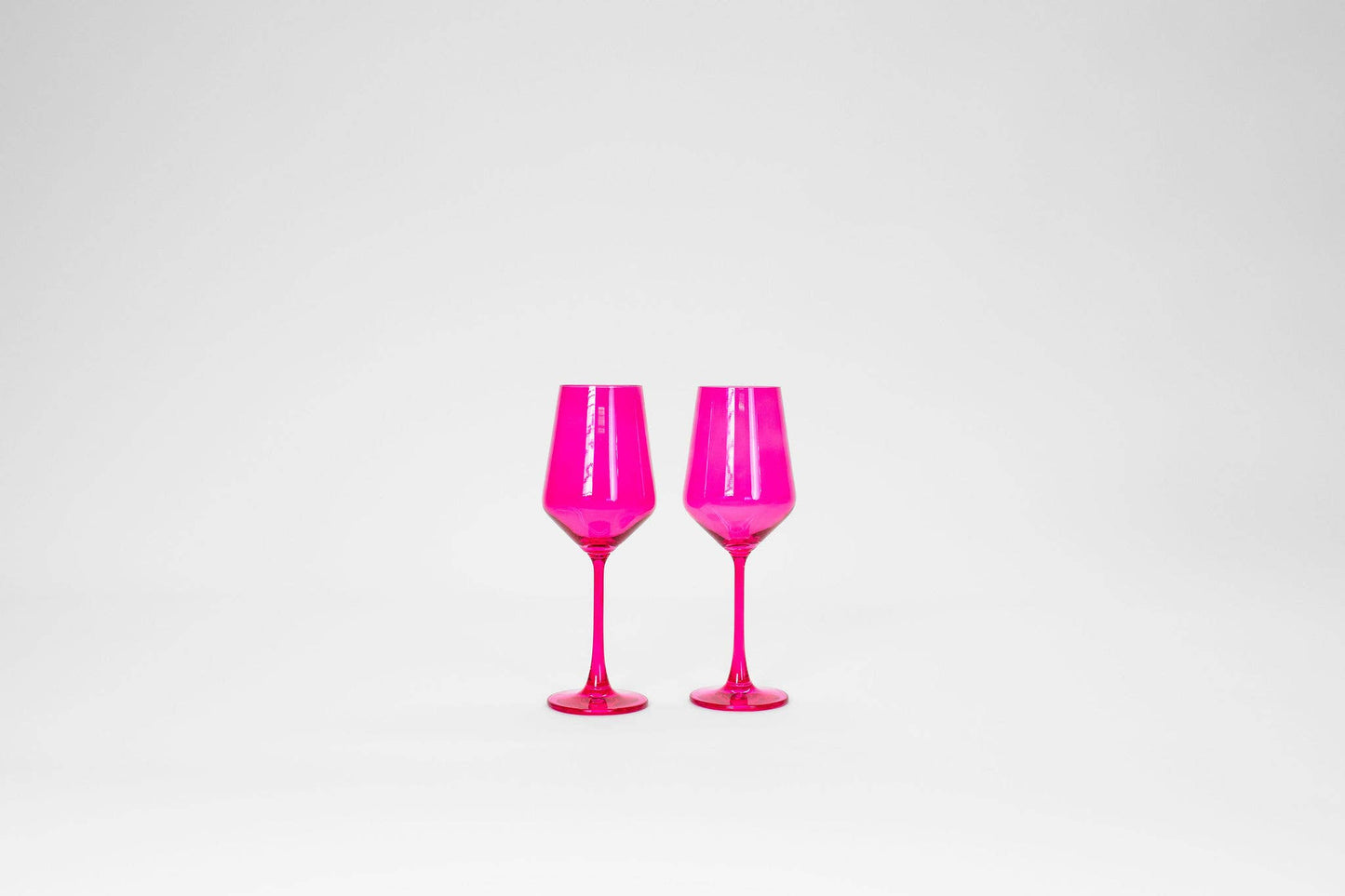 Hot Hot Pink - Colored Wine Glass