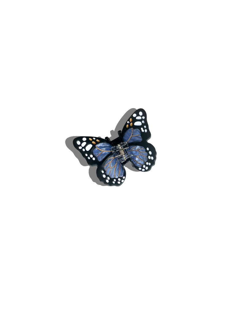 Hand-painted Mini Monarch Butterfly Claw Hair Clip | Eco-Friendly