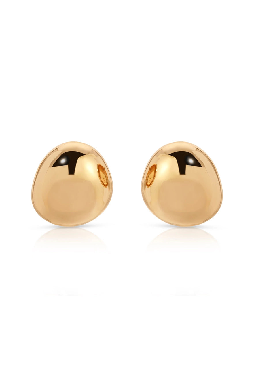 Polished Pebble Stud Earrings
