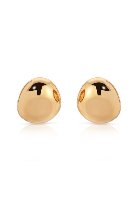 Polished Pebble Stud Earrings