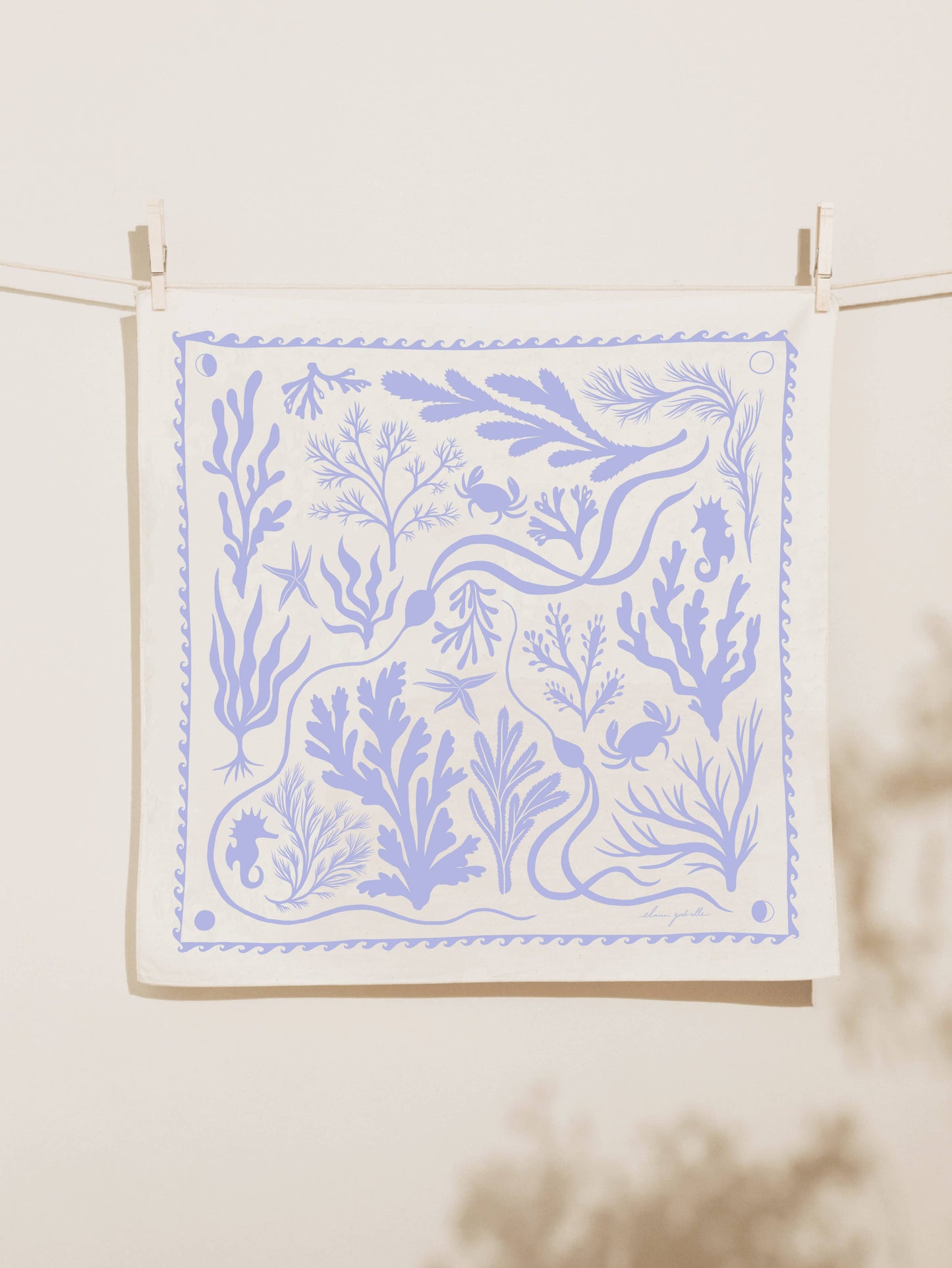 Tides Bandana - Coastal Textile, Nature-Inspired Gift