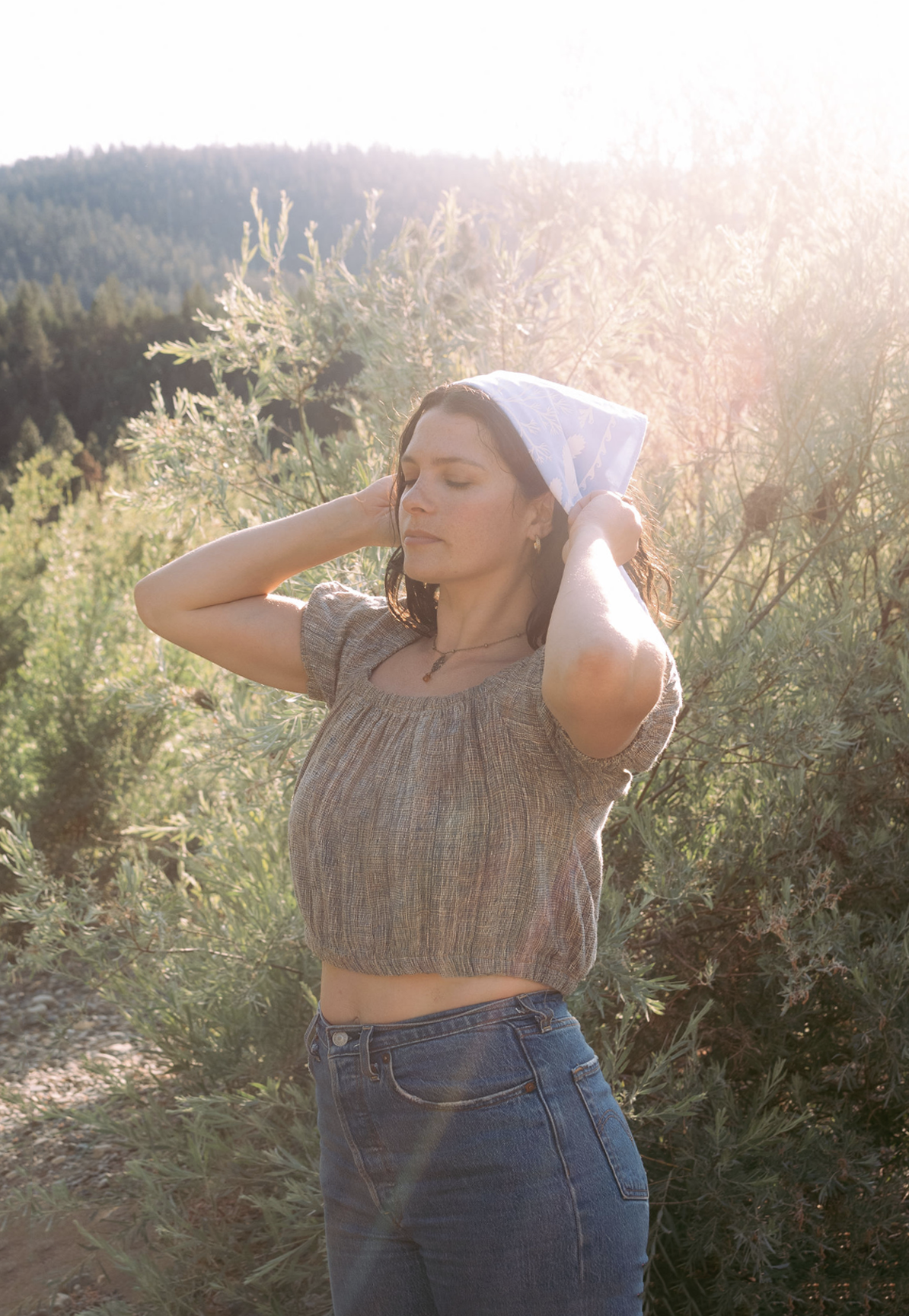 Tides Bandana - Coastal Textile, Nature-Inspired Gift