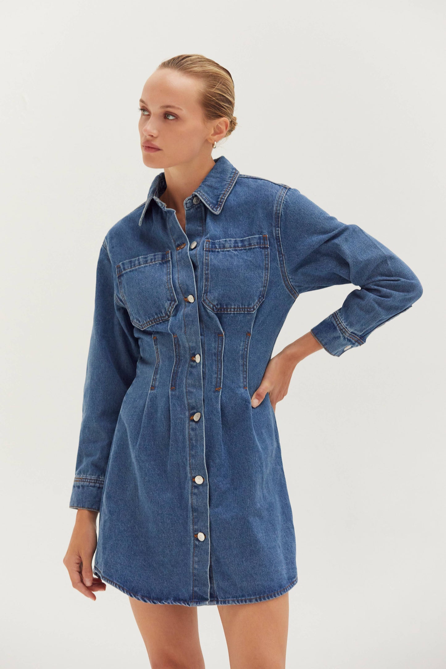 Zae Denim Mini Dress