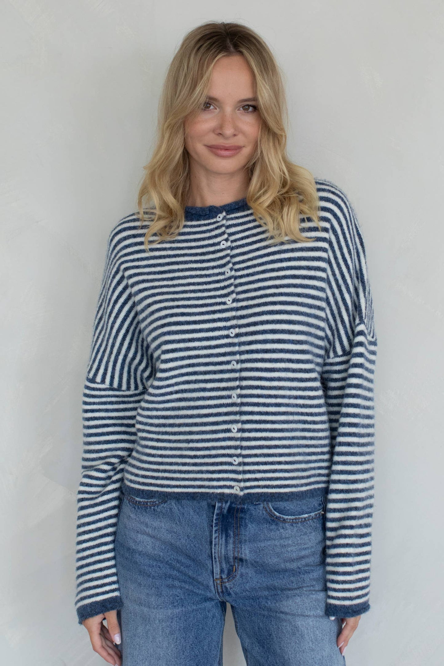 Piper Cardigan - Mini Striped