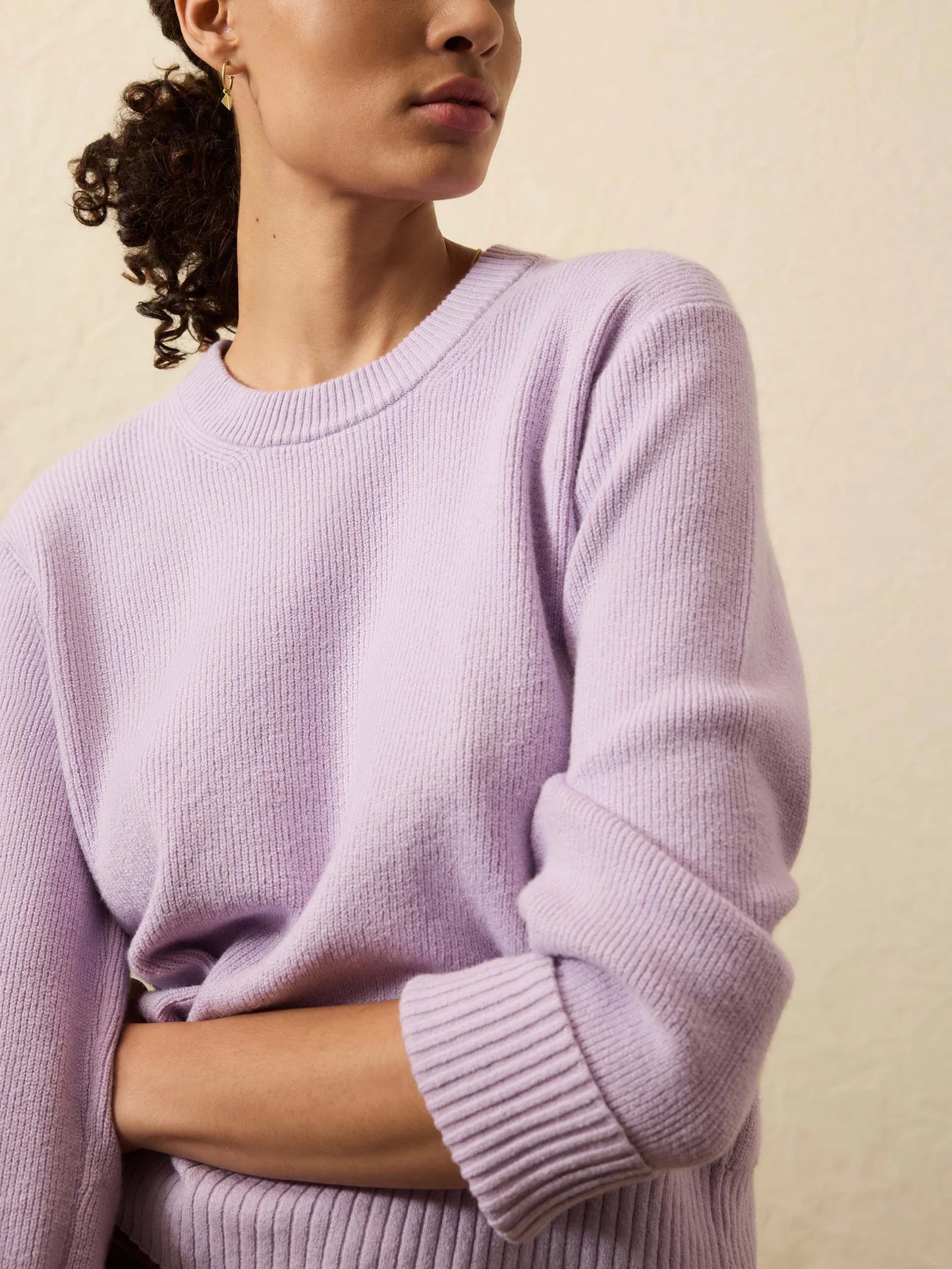 Jackson Crewneck Sweater - Ice Lilac Heather