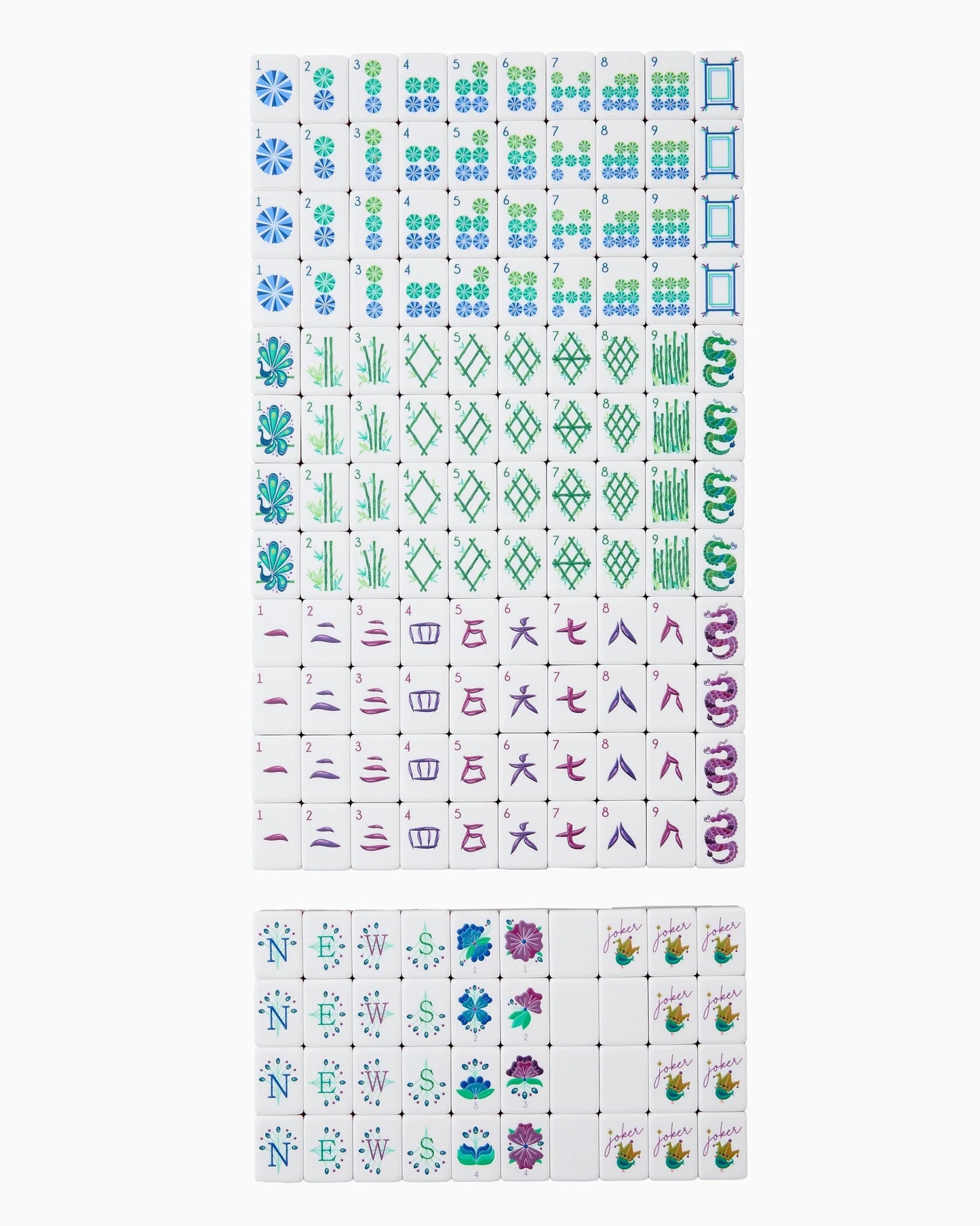 Lagoon Mahjong Tiles