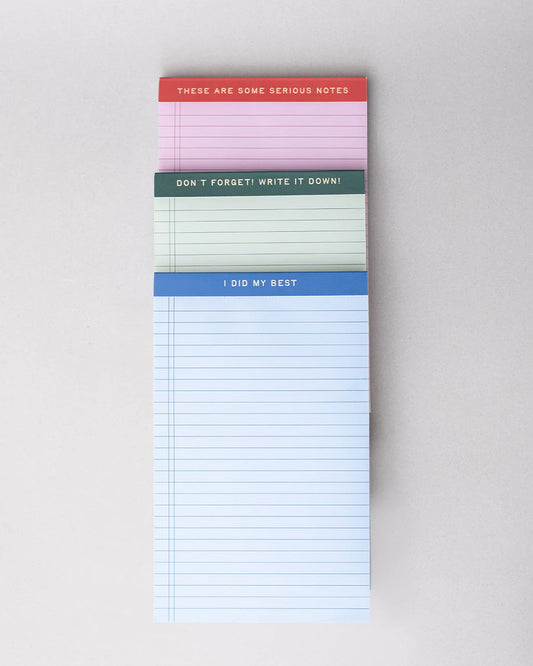Mini Legal Pad Set - Serious Notes