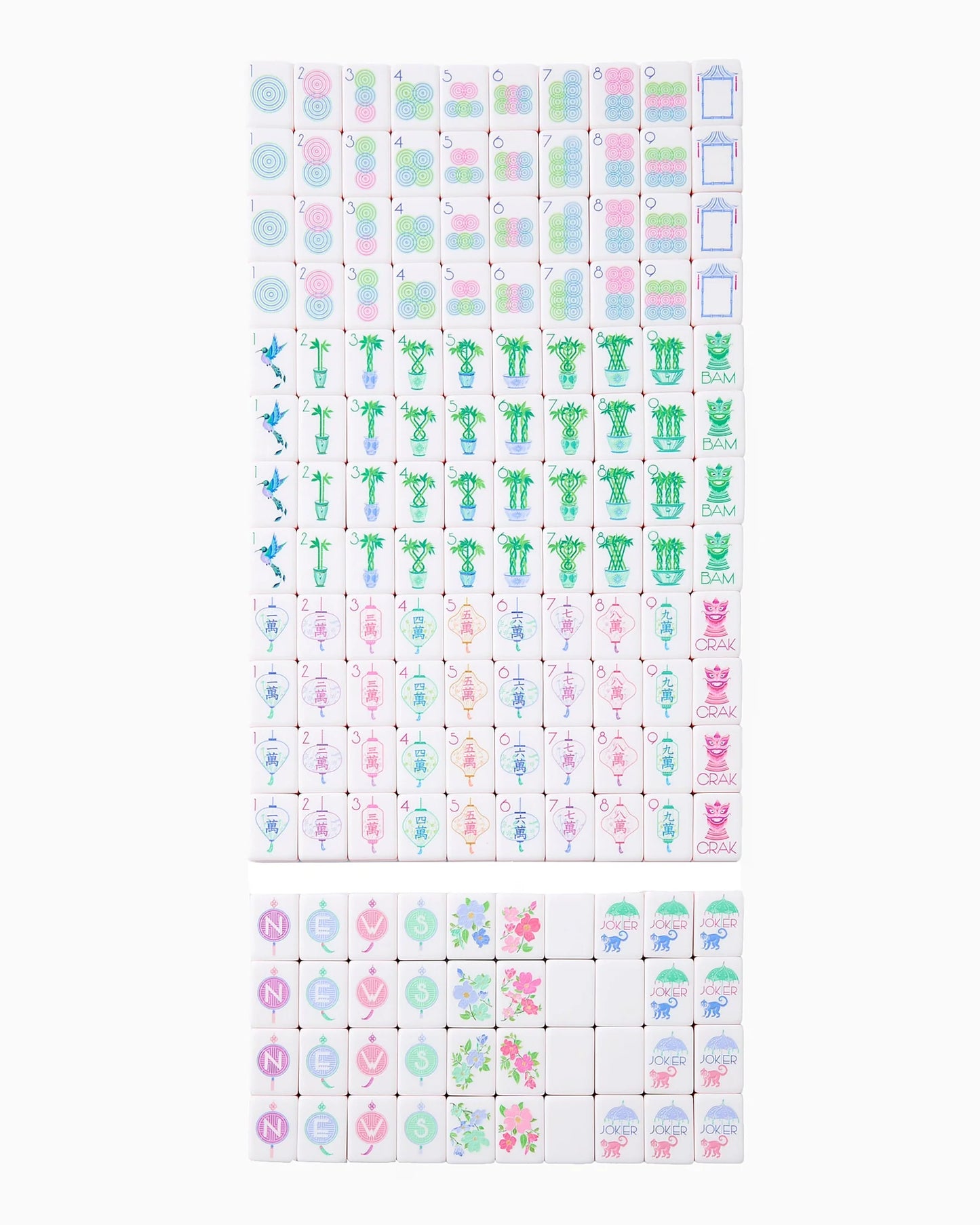 Luminaire Mahjong Tiles