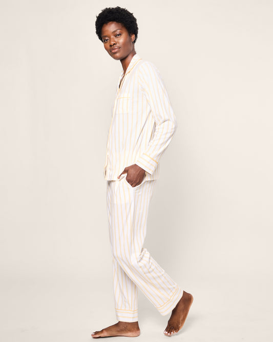 Women's Pima Pajama Set in Sunny Stripe