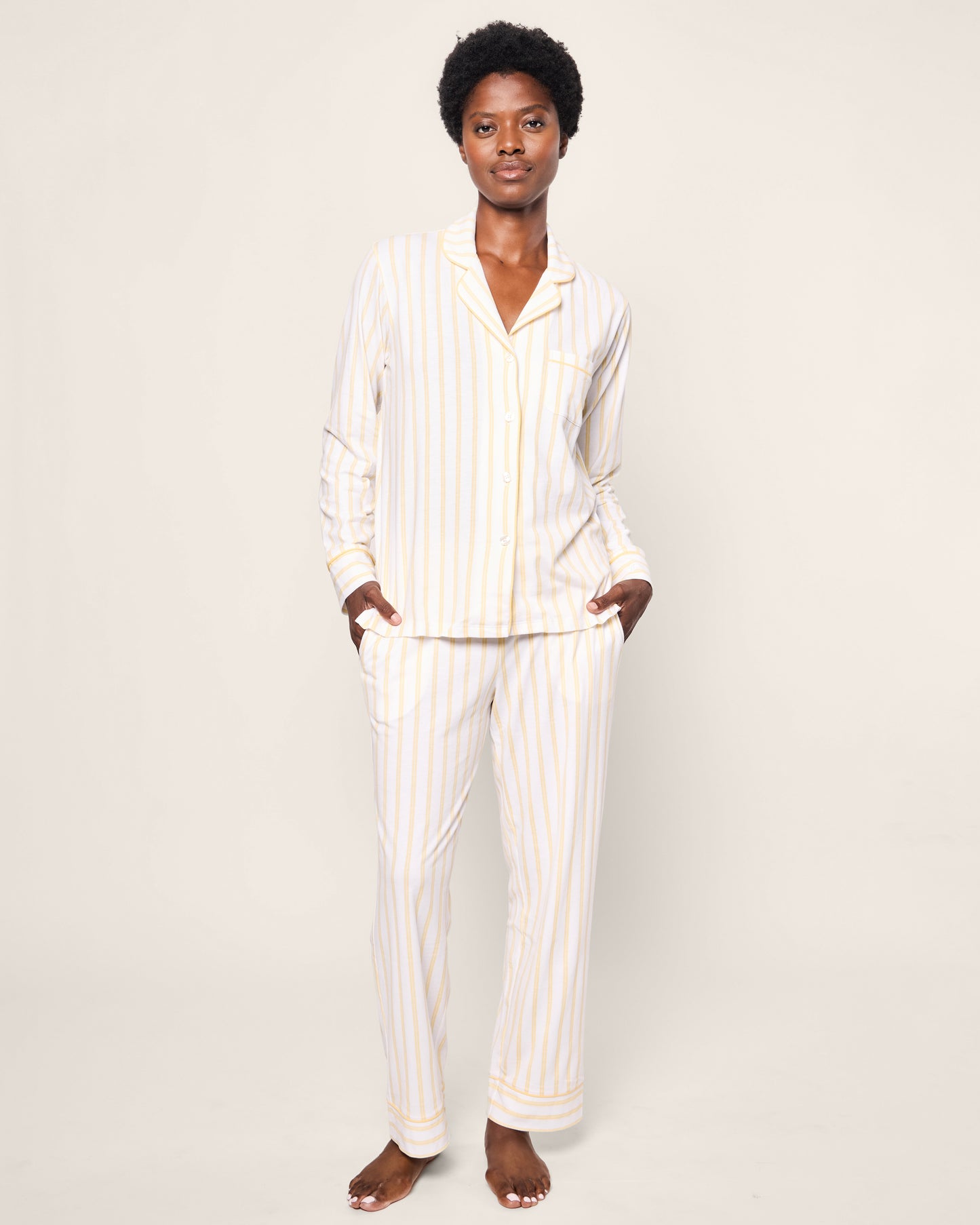 Women's Pima Pajama Set in Sunny Stripe