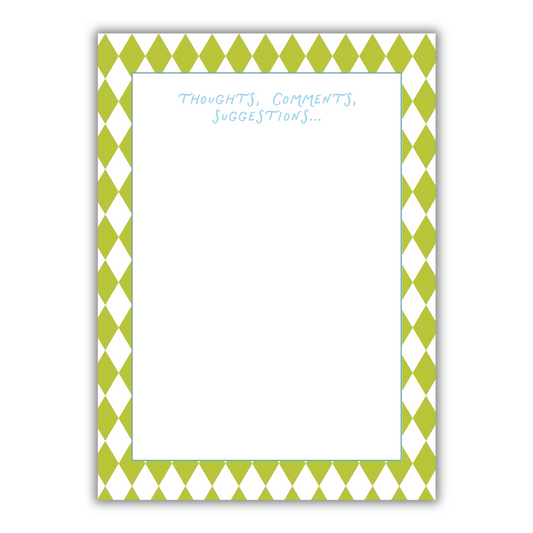 Thoughts, Comments, Suggestions... Notepad