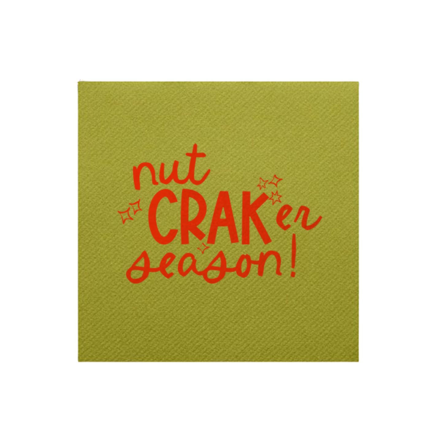 Nut CRAK er Season! Cocktail Napkins