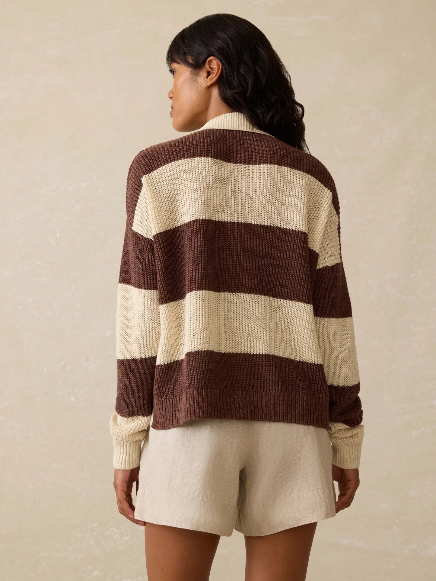 Miramar Linen Polo Sweater